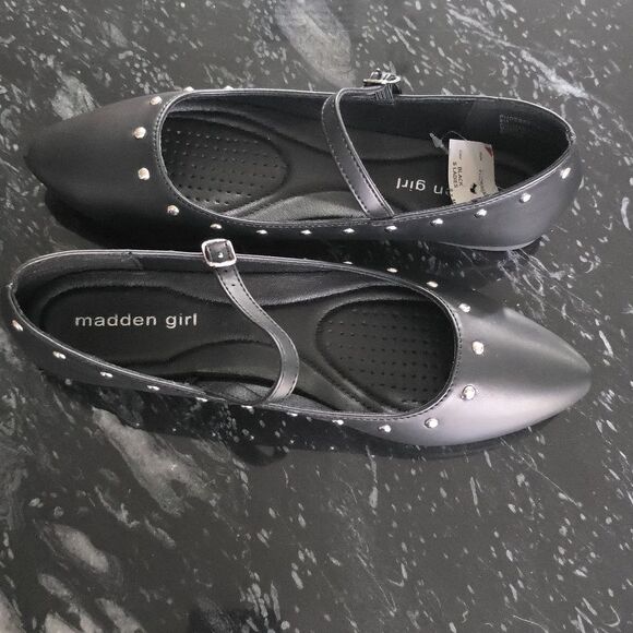 BRAND NEW MADDEN GIRL STUDDED WOMEN'S FLAT G1 - Picture 7 of 16